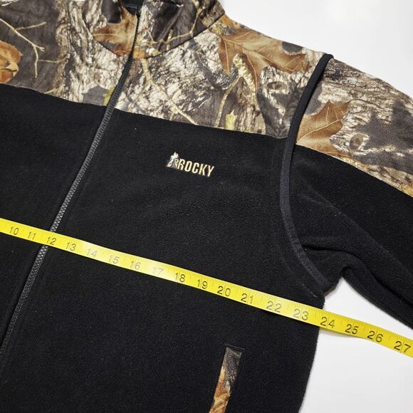 Rocky Realtree Camo Fleece Jacket – Men’s Size XL Full Zip - Removable Sleeves - Picture 7 of 8